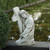 17.75" Jesus Holding Cross Outdoor Garden Statue