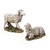 2-Piece Seated and Standing Sheeps Christmas Outdoor Nativity Statues 19.5"