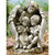 15.75" Angel with Children Outdoor Garden Statue