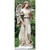 Angel with Dove and Lily Flowers Outdoor Garden Statue - 24.5" - White