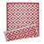 4' x 6' Mesa Pattern Rectangular Outdoor Area Throw Rug - Red and White