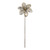 Flower Outdoor Garden Stake - 29.5" - Silver