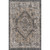 2' x 3' Charcoal Gray and Beige Medallion Traditional Rectangular Outdoor Area Throw Rug