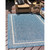 10' x 13' Blue and Beige Solid Rectangular Outdoor Area Throw Rug