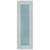 2' x 6' Aqua Blue and Ivory Geometric Border Rectangular Outdoor Rug Runner