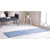 2' x 8' Blue and Ivory Geometric Rectangular Outdoor Rug Runner