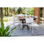 4' x 6' Charcoal Black and Ivory Striped Rectangular Outdoor Area Throw Rug