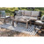 4' x 6' Charcoal Black and Ivory Striped Rectangular Outdoor Area Throw Rug