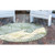 4' Green and Ivory Tropical Round Outdoor Area Throw Rug
