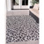 4' x 6' Black and Gray Animal Print Rectangular Outdoor Area Throw Rug