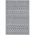 6' x 9' Gray and Teal Blue Geometric Rectangular Outdoor Area Throw Rug