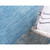 8' x 11.25' Aqua Blue and Gray Floral Border Rectangular Outdoor Area Throw Rug