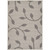 8' x 11.25' Gray Floral Tropical Rectangular Outdoor Area Throw Rug