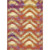 4' x 6' Red and Beige Geometric Rectangular Outdoor Area Throw Rug