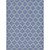 9' x 12' Navy Blue and Gray Geometric Rectangular Outdoor Area Throw Rug