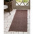 2' x 6' Brown and Black Striped Rectangular Outdoor Rug Runner