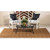 7' x 10' Brown and Olive Green Striped Contemporary Rectangular Outdoor Area Throw Rug