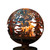 Brown Rustic Finish Large Wildlife Outdoor Fire Sphere 28"