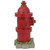 9.5" Red and Brown Fire Hydrant Outdoor Garden Statue