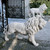 Set of 2 Regal Lions of Grisham Manor Outdoor Statues 37"