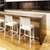 38.5" White Solid Patio Counter Stool