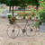 51.5" Brown Traditional Antique Outdoor Bike Planter