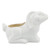 10" White Ceramic Rabbit Decorative Planter