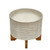 7" Beige and Ivory Ceramic Bowl Citronella Scented Candle with Stand