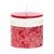 Cylindrical Accent Pillar Candle - 3.25" - Cranberry Red