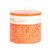 3.25" Tangerine Orange Traditional Cylindrical Outdoor Pillar Candle