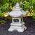 13.5" Dark Gray Pagoda Outdoor Garden Statue