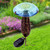 16.25" Blue Decorative Solar Powered LED Mushroom Stake