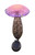 16.25" Pink and Purple Decorative Solar Powered LED Mushroom Stake