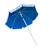 44" Silver and Royal Blue Kemp USA Multipurpose Wind Resistant Umbrella