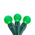 Set of 50 Berry Mini Green LED G12 Decorative Lights 16.5’