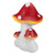 16.75" White and Red Hand Painted Mushrooms Outdoor Garden Decor