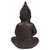 17.5" Dark Brown Meditating Buddha Outdoor Garden Statue