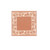7.5 ' x 7.50' Orange Island-Inspired Square Area Throw Rug