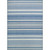 2.25' x 7' Brown Striped Rectangular Area Runner