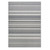 3.75' x 5.5' Gray Stripe Rectangular Area Throw Rug