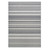 5.75' x 9' Gray Stripe Rectangular Area Throw Rug