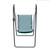 64" Green and White Acrylic Soft Comfort Hammock Chair with Stand