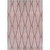 2' x 3.5' Red and Ivory Floral Rectangular Outdoor Area Throw Rug