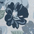 8' x 11.1' Gray and Blue Floral Rectangular Outdoor Area Throw Rug