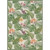 4' x 5.83' Ivory Hunter Green Rectangular Outdoor Area Throw Rug