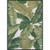 2.25' x 3.91' Green and Ivory Leafy Rectangular Outdoor Throw Rug