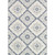 8.1' x 11.1' Ivory and Confederate Gray Rectangular Outdoor Area Throw Rug