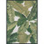 4' x 11.91' Green and Ivory Leafy Rectangular Outdoor Throw Rug