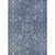 7.6' x 10.9' Outdoor Floral Rectangular Area Throw Rug - Ocean Blue and Ivory