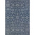 8.5' x 13' Navy Blue and Ivory Floral Rectangular Outdoor Area Throw Rug